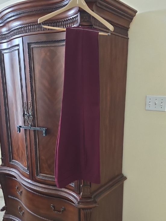 Talbots Pants - Talbots Burgundy Wide-Leg Pants